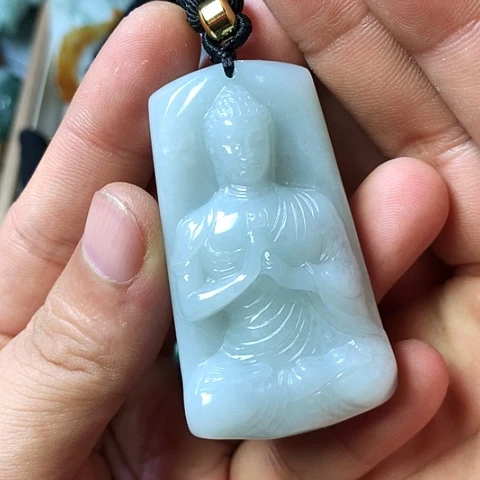 颈饰未镶嵌翡翠福豆豆珠宝翡翠颈饰