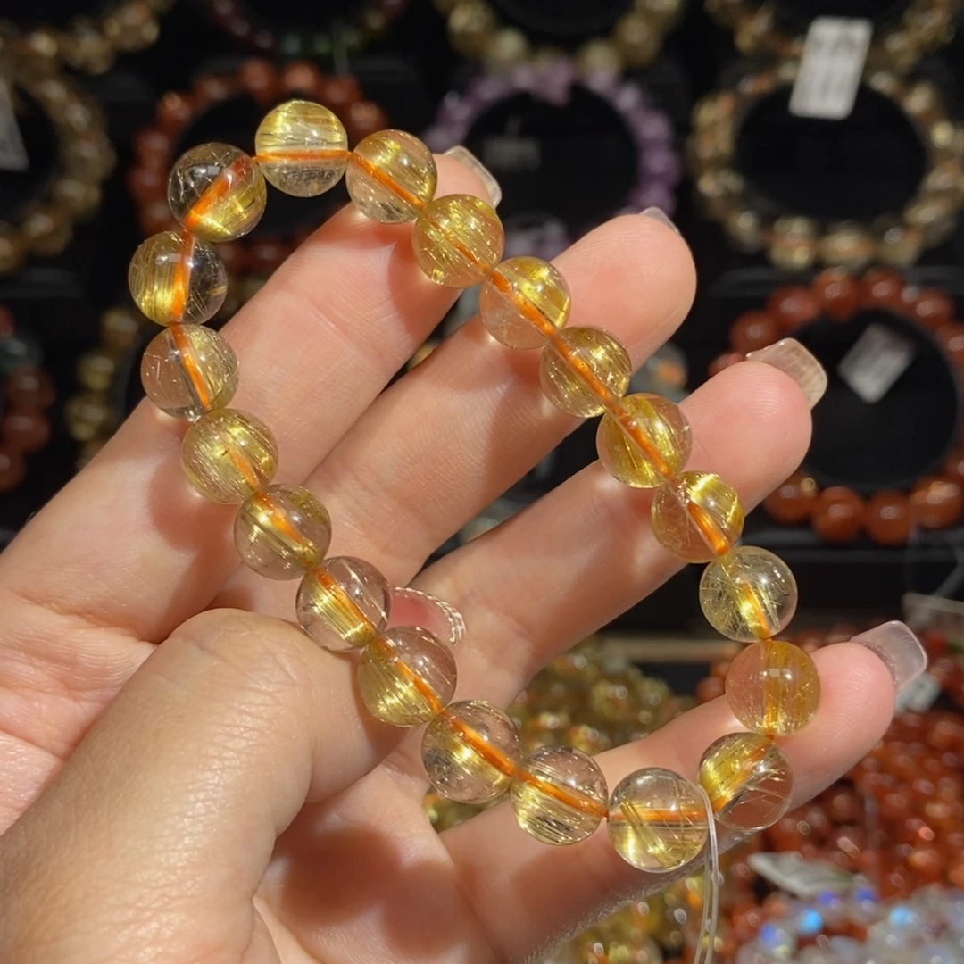 发晶手链未镶嵌T098#9.6mm