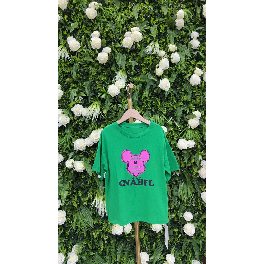 品牌高端透气纯棉字母印花T恤【大童-青少年】短袖【130-170】——T092