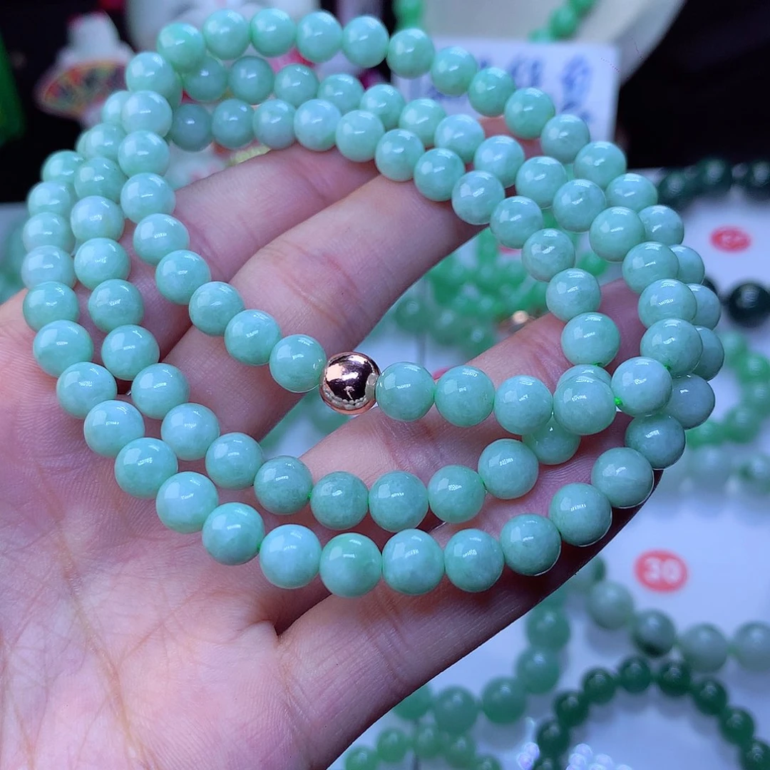 翡翠毛衣链未镶嵌卡7,4