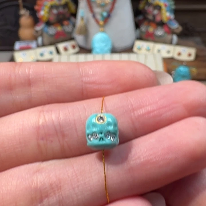 绿松石未镶嵌阿呆配饰