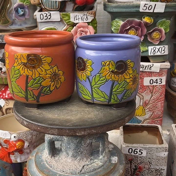 粗陶材质多肉花盆