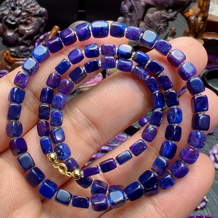 苏纪石（舒俱来）项链18K金镶嵌