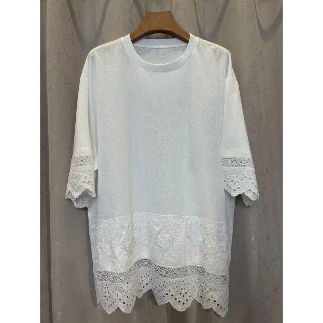 晶姐-361欧货女装春夏季简约韩版网红春夏洋气时尚百搭短T