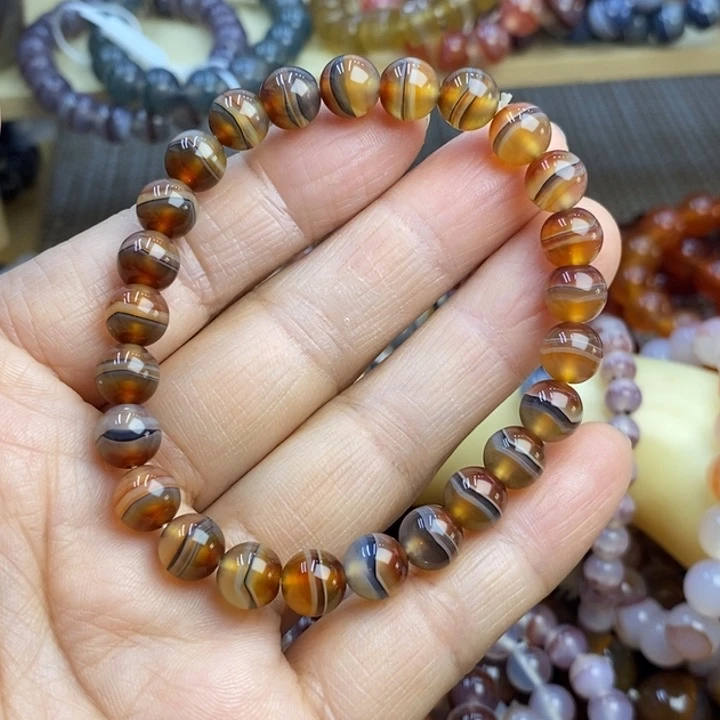 刺***多玛瑙/玉髓未镶嵌手链