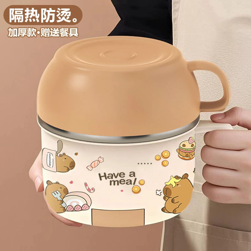 304不锈钢保温饭盒学生专用碗食堂打饭缸快餐杯上班族餐盒便当盒