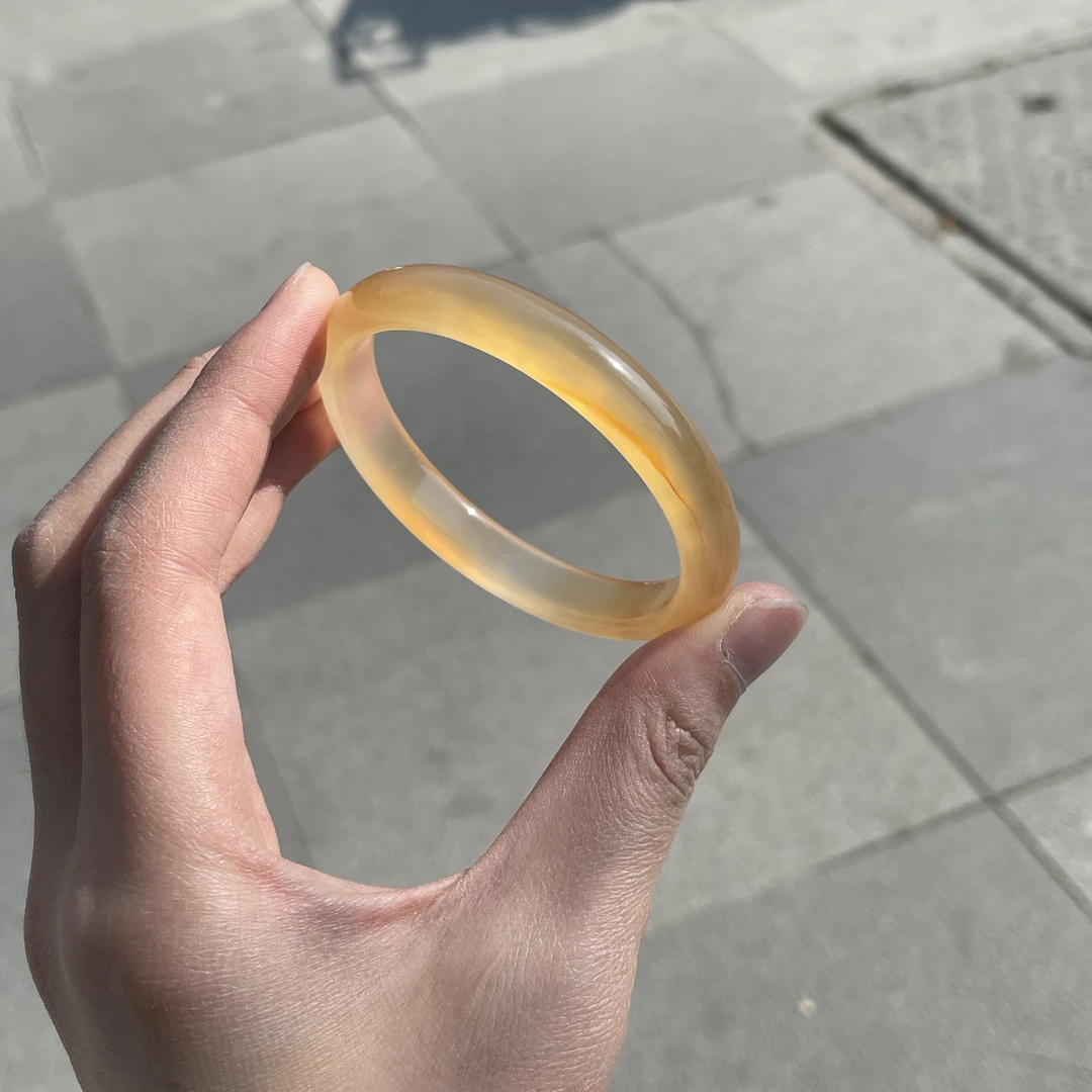 圈口54+正圈橘色锦鲤颜色渐变飘色纹飘龙鳞纹-玛瑙