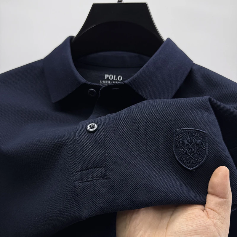 in cotton sea简约纯色短袖T恤男士夏季新款纯棉休闲百搭POLO衫