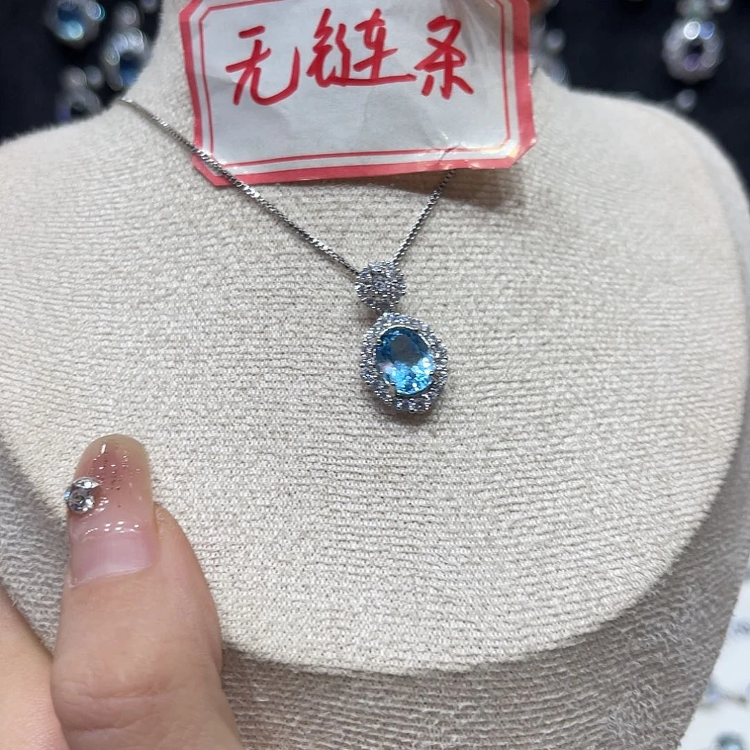 银S925镶嵌蛇纹石玉吊坠