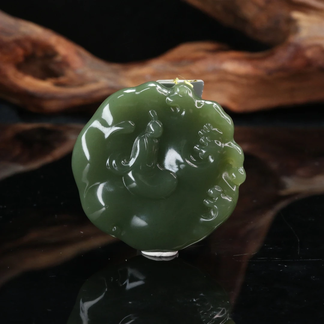 43和田玉悟道吊坠/900116上海嘉禾拍卖