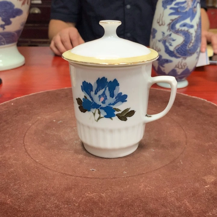 许*牛景德镇陶瓷手绘杯