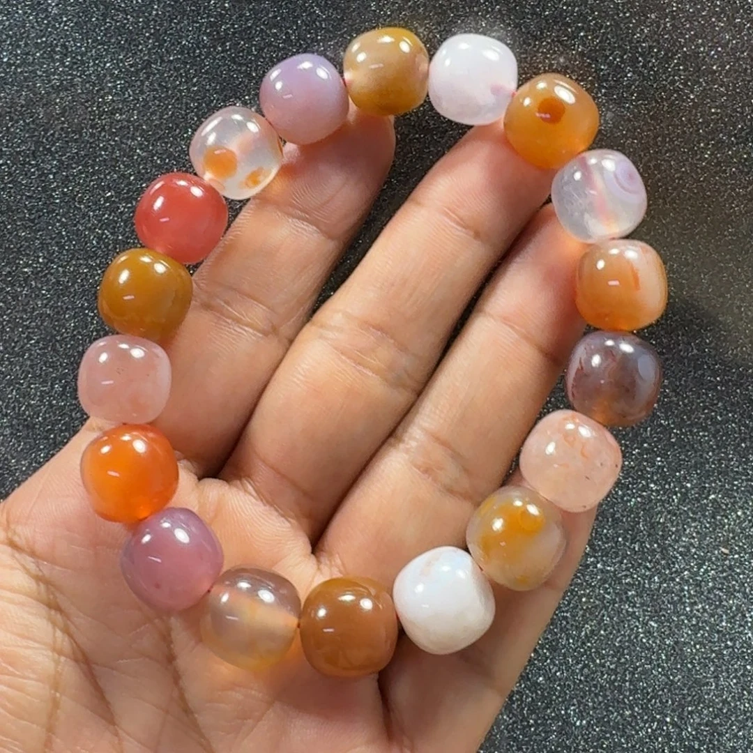 华***6南红玛瑙未镶嵌手串