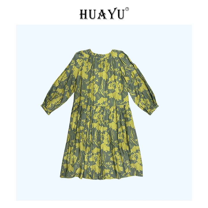 2025春夏新款气质宽松提花连衣裙HS32631