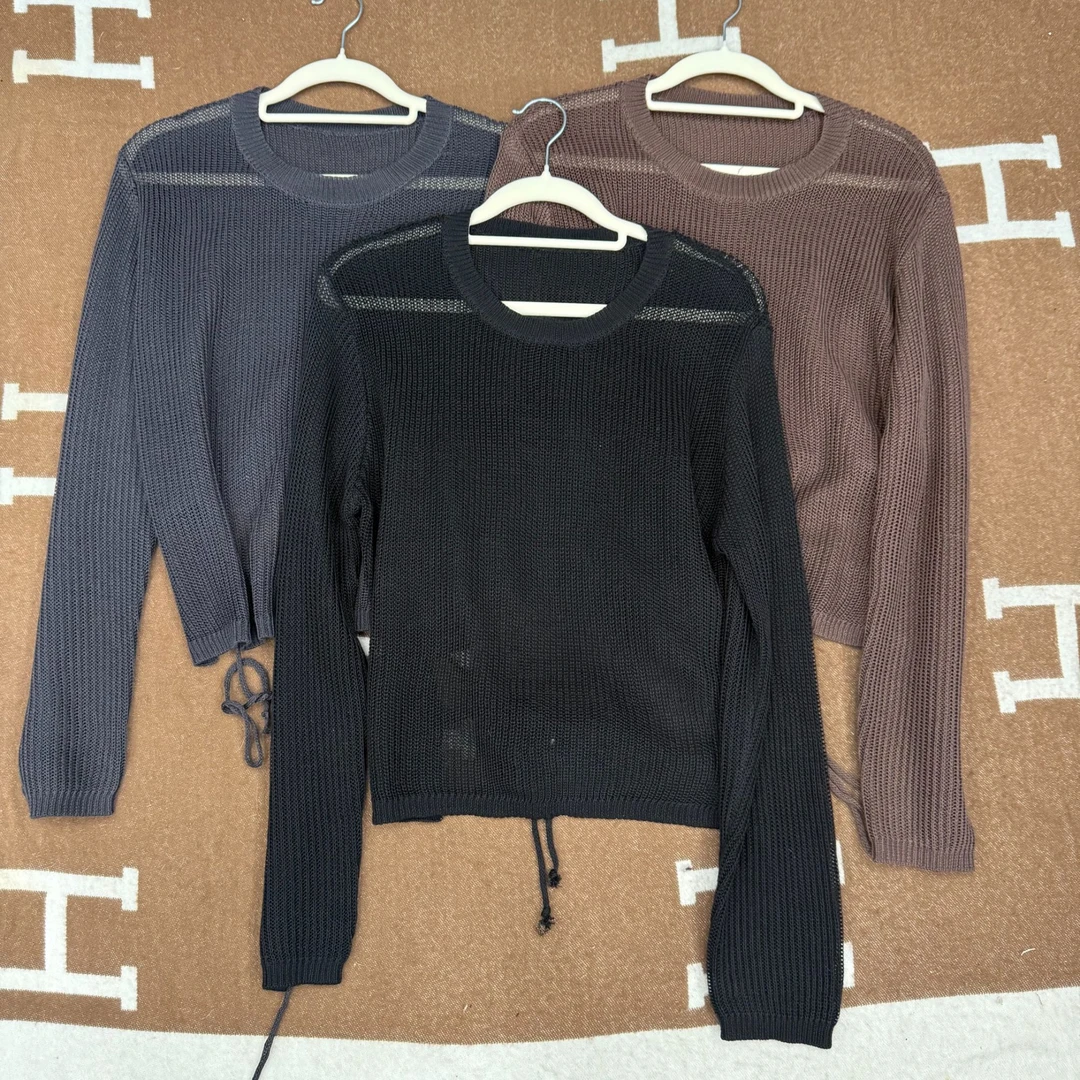 SuSu-138复古撞色条纹针织衫