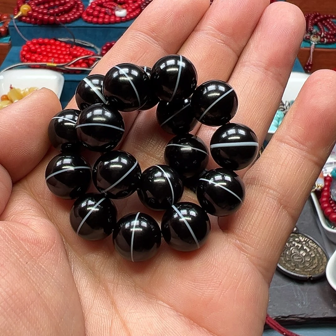 琉璃成品药师珠手串