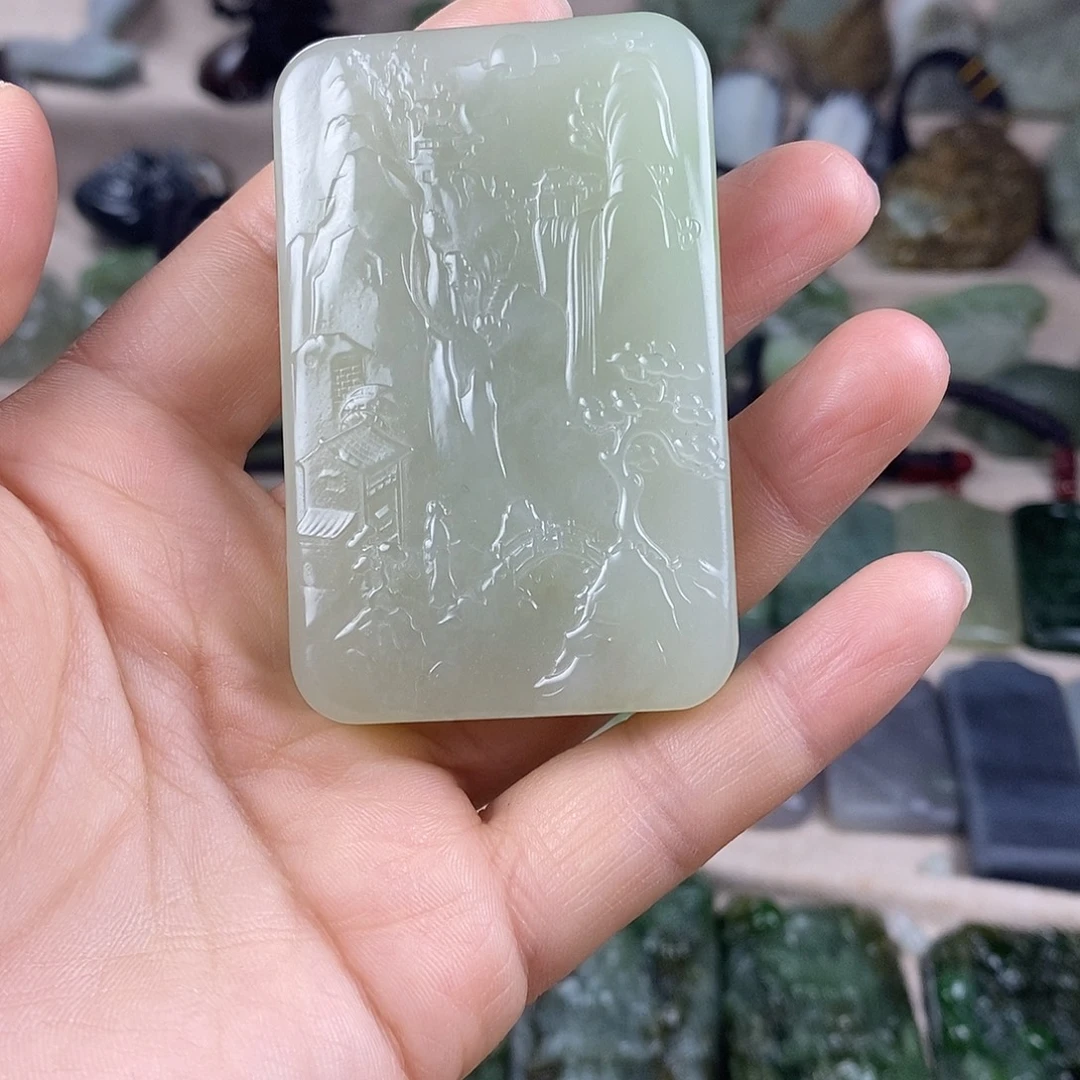 和田玉未镶嵌颈饰