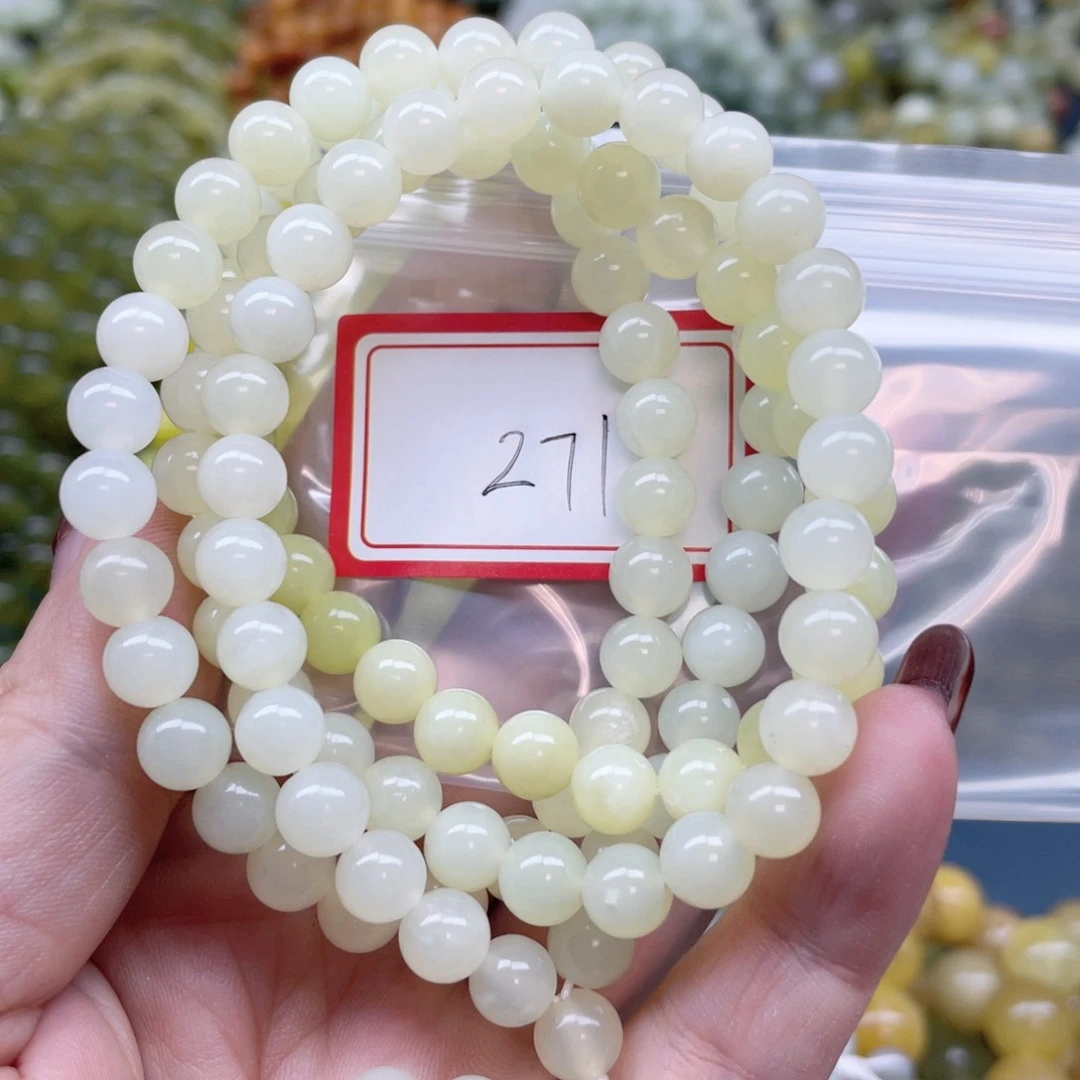 未镶嵌蛇纹石玉手串