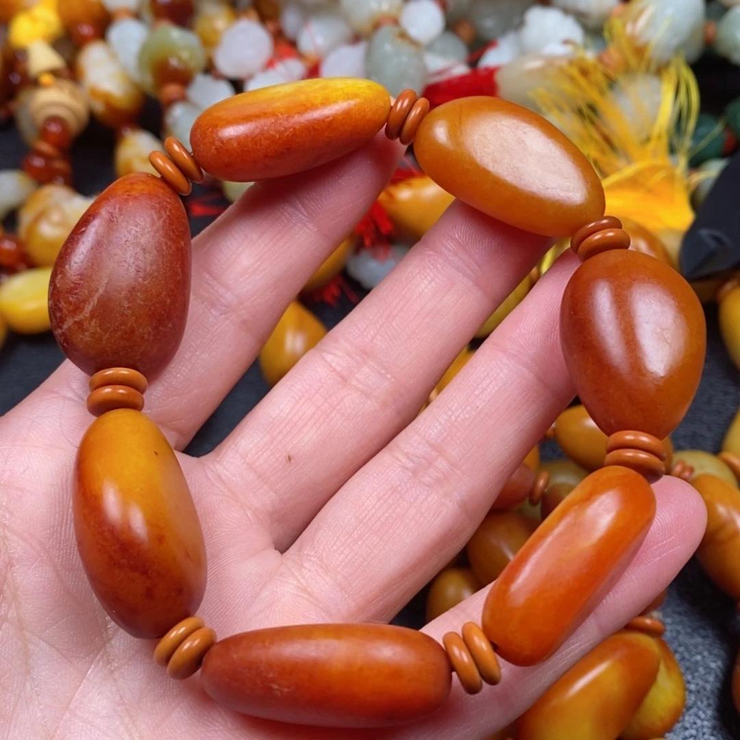 和田玉颈饰未镶嵌象**样