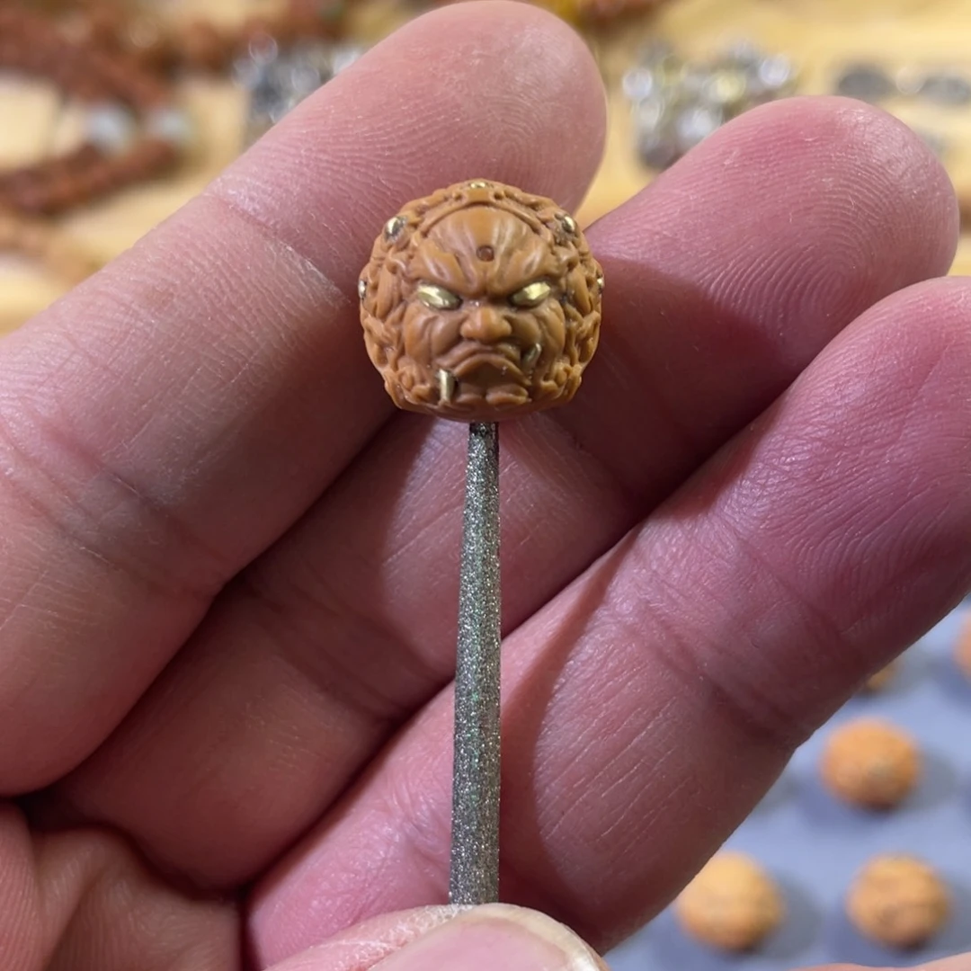 核桃其他猴头核桃单颗雕刻不动明王