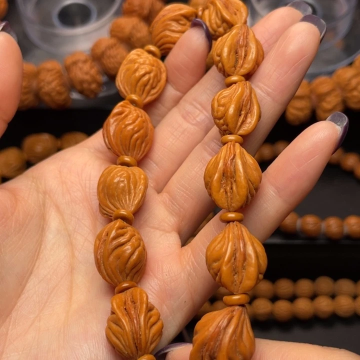 桃核手串蜗*龙纹桃核33