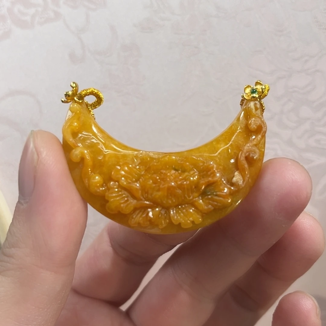 翡翠合金吊坠(赠链)国风