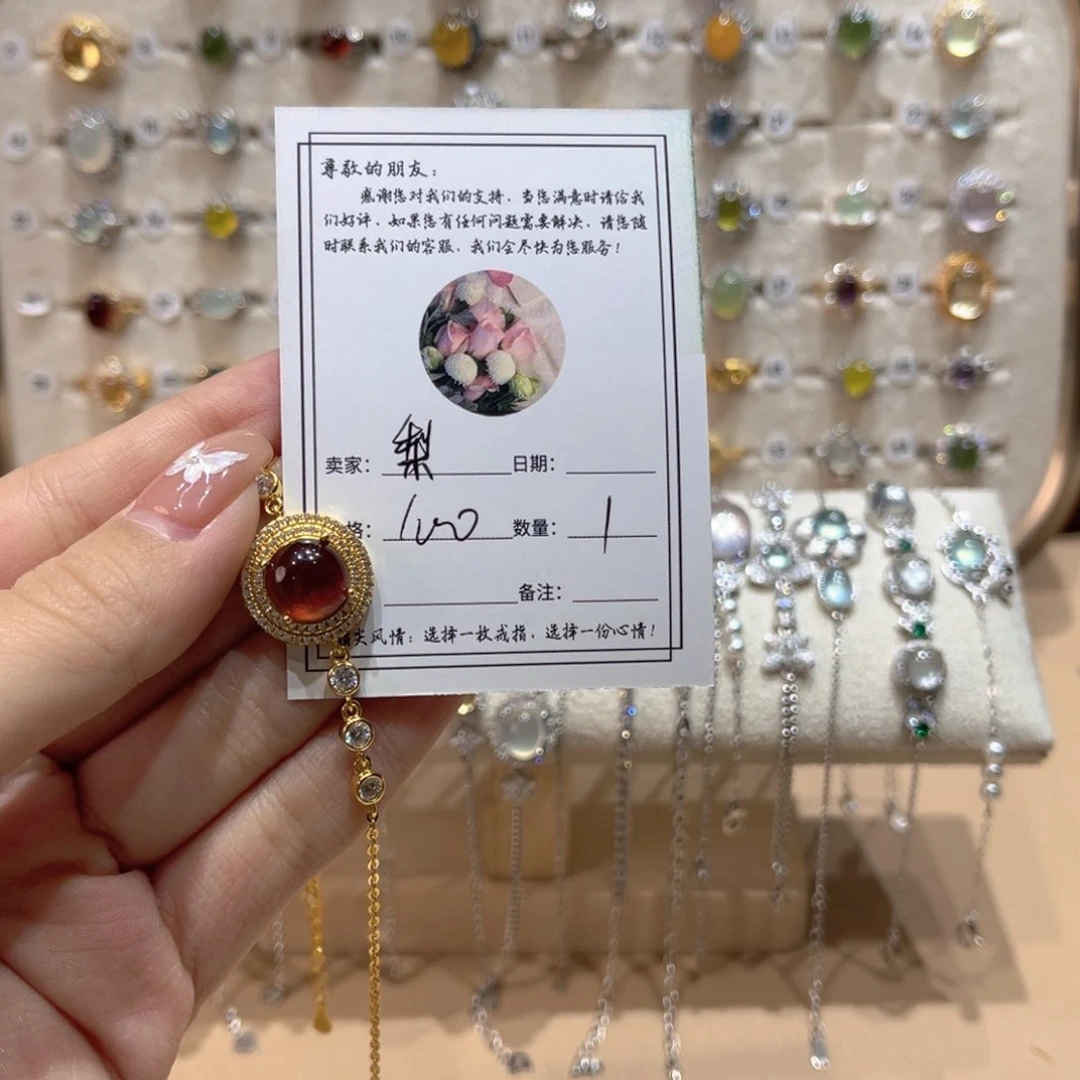 岫玉戒指银S925镶嵌梨***?