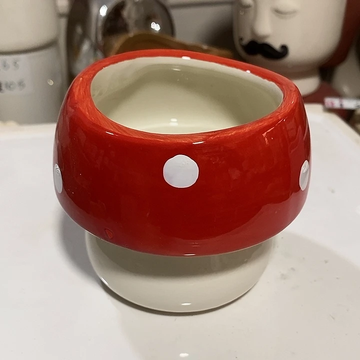 摆件陶陶盆有孔 瑕疵介意勿拍