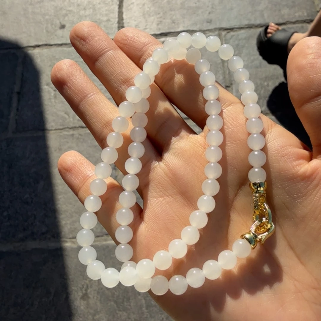 和田玉未镶嵌颈饰白玉卡6项链帅弟弟F多样性拍一发一