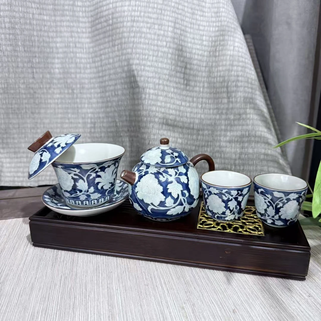 【中国邮政专属链接】汝窑青花套组 jw157