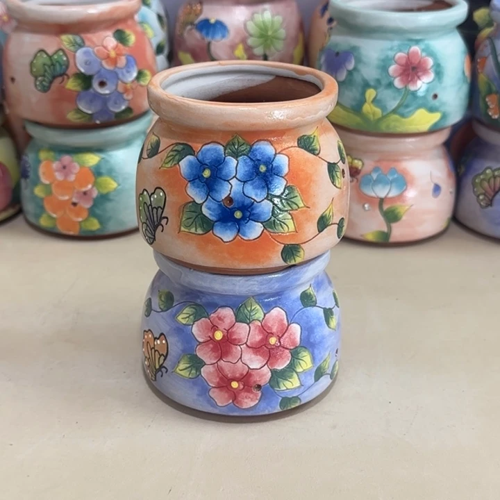 手绘花盆，多肉花盆