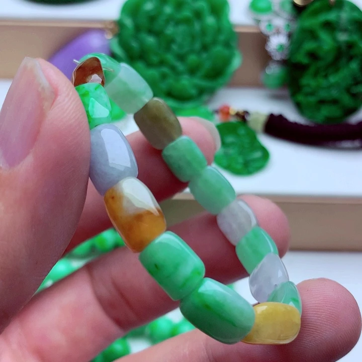 翡翠未镶嵌手链手串