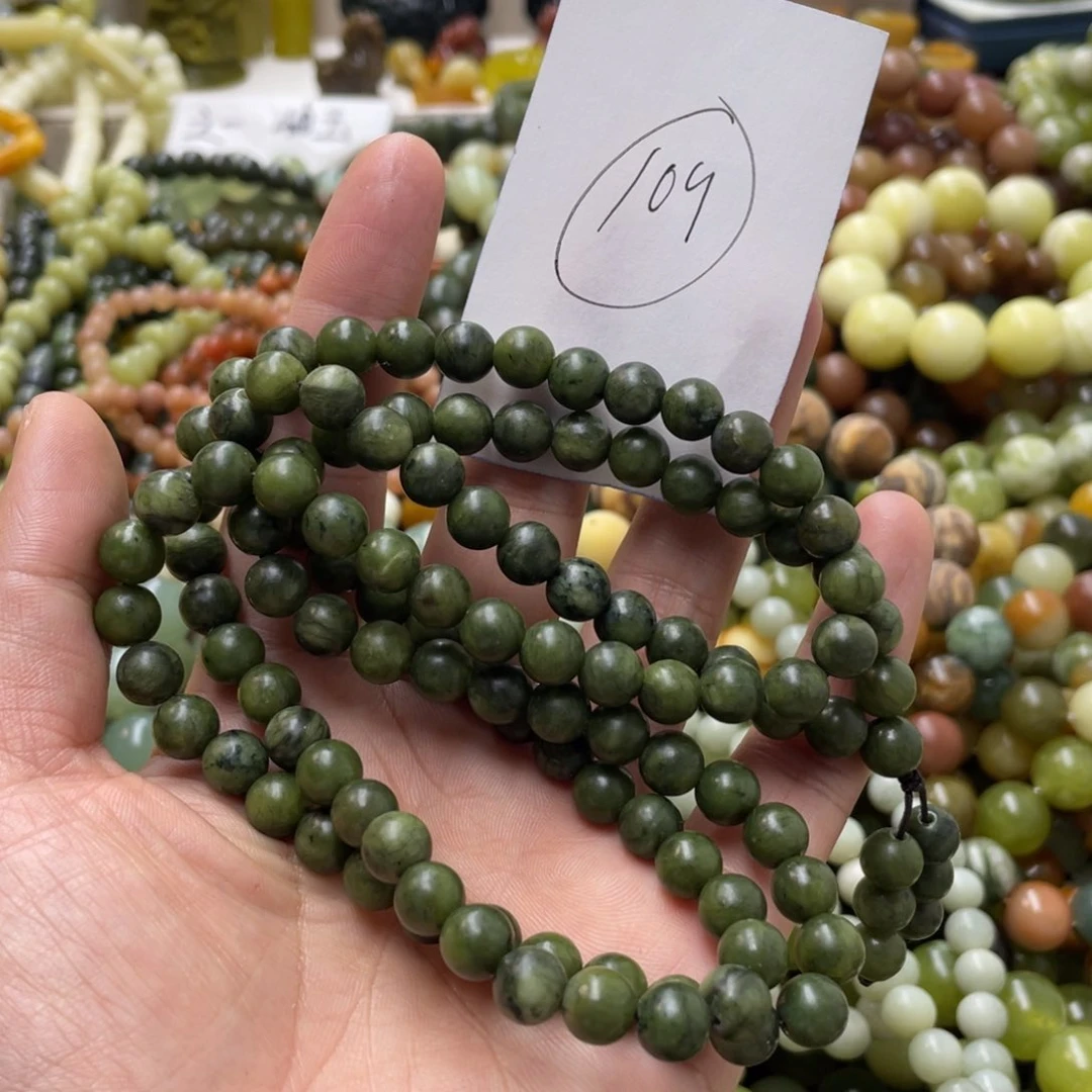 蛇纹石玉手链未镶嵌