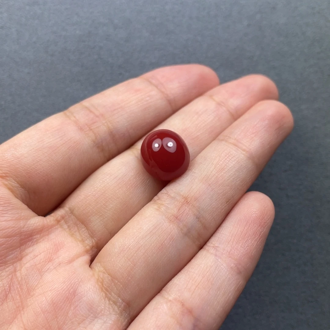 ****️南红玛瑙未镶嵌配饰12.7mm