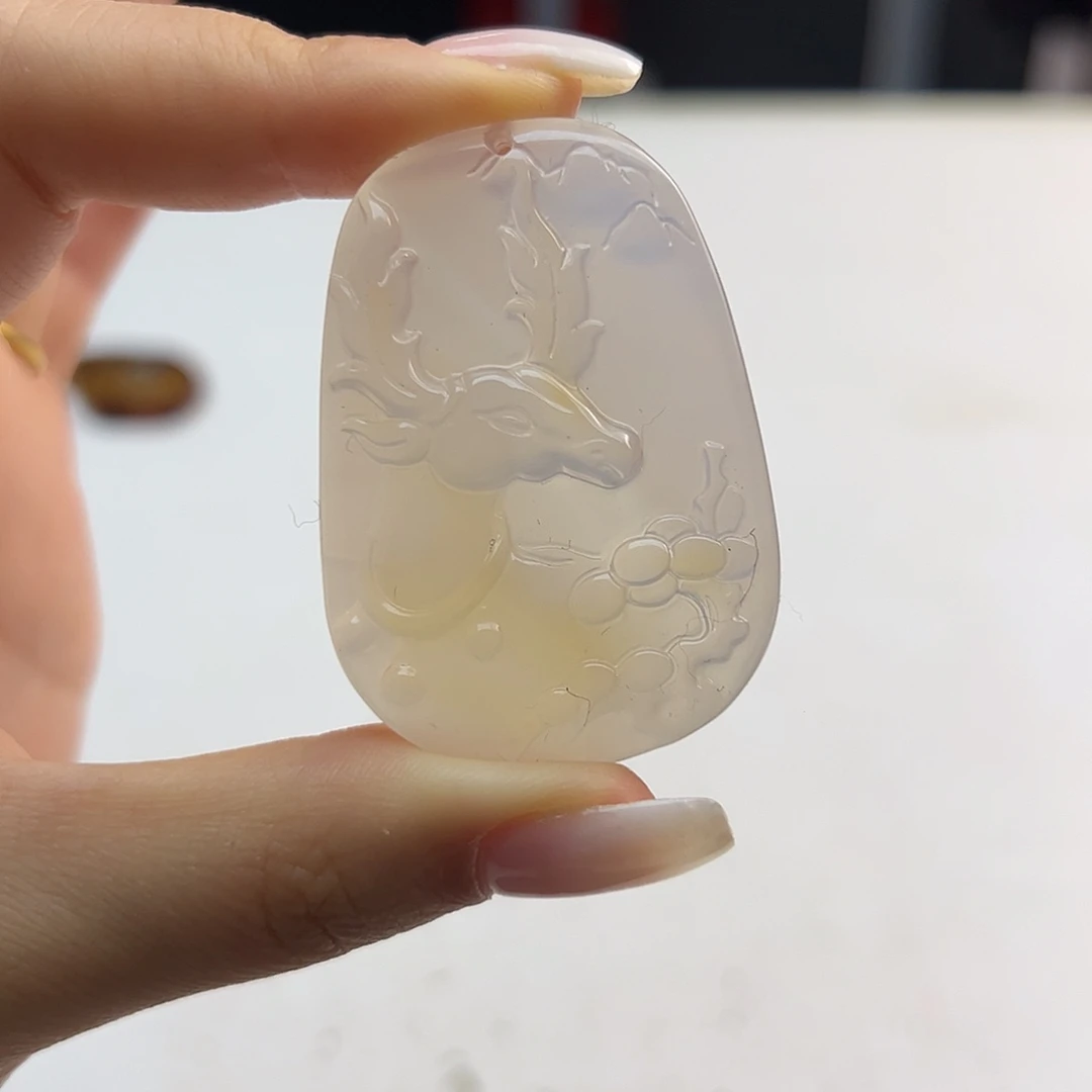 玛瑙/玉髓未镶嵌吊坠(不含链)