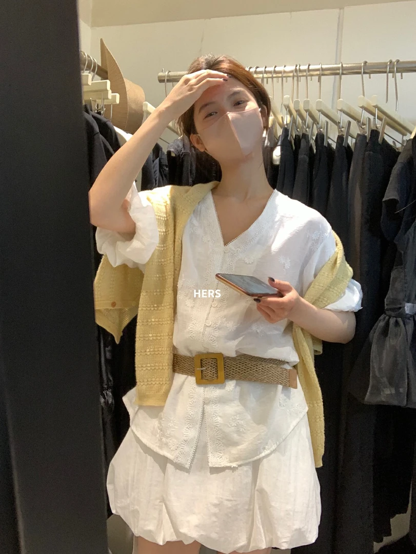 气质衬衣女2025夏季小众衬衫宽松显瘦百搭短袖上衣