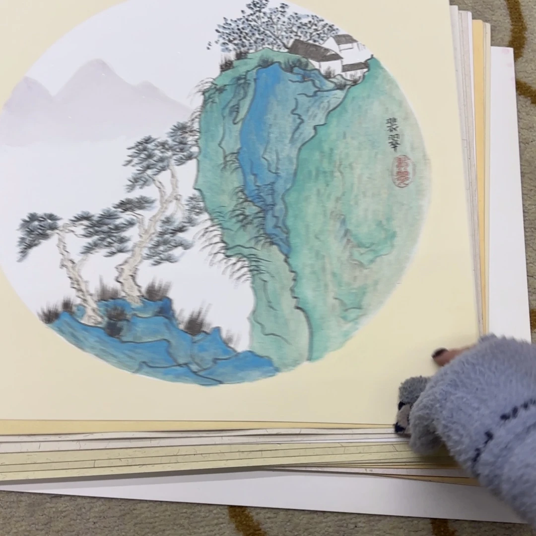 国画38-38卡纸作品艺