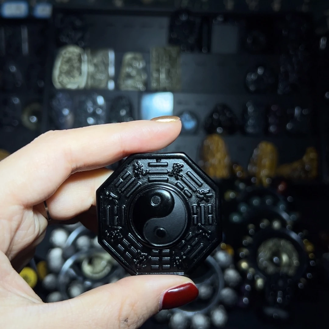 龙***天黑曜岩未镶嵌手链