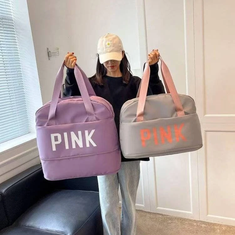 旅行包女大容量手提健身包可折叠收纳包出差便携包防水行李包袋子