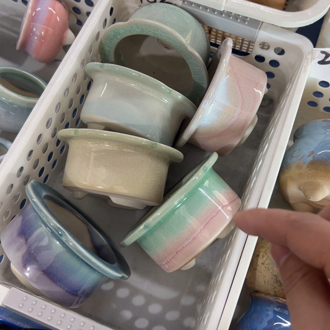 陶瓷多肉小花盆@@1982