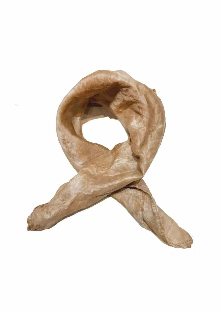 山山家-左岸迷香【围巾】Z25SS0034桑蚕丝植物染复古气质时尚方巾