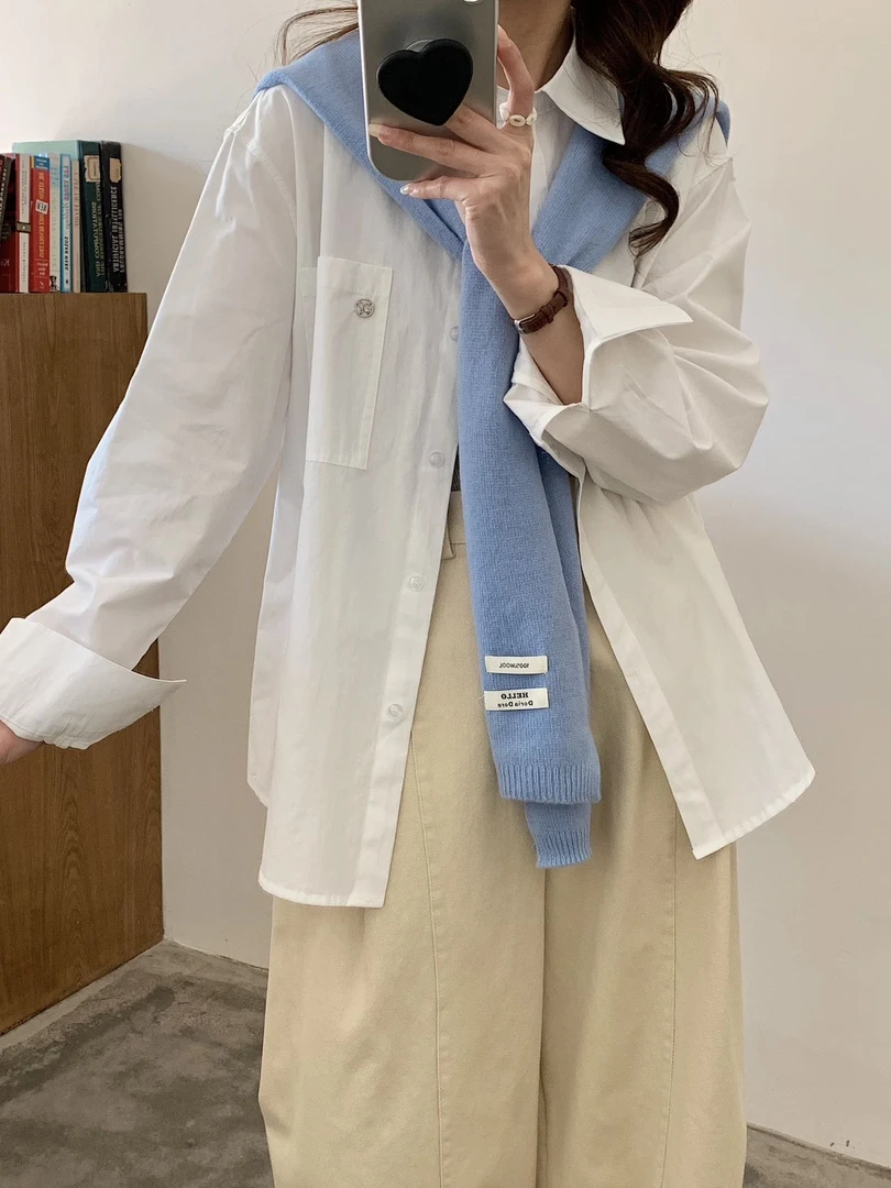 7002翻领小标衬衫