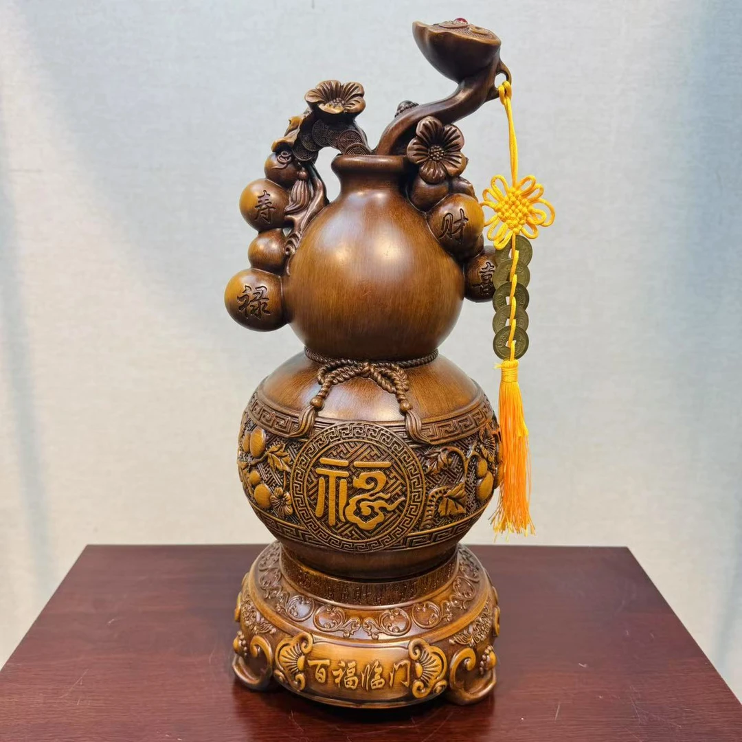 C百福临门旋转葫芦新房乔迁礼物玄关客厅电视柜装饰品