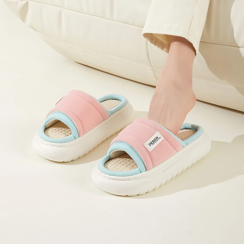 蚂蚁之恋棉拖鞋女厚底防滑室内家居月子保暖毛绒踩屎感冬天拖鞋男