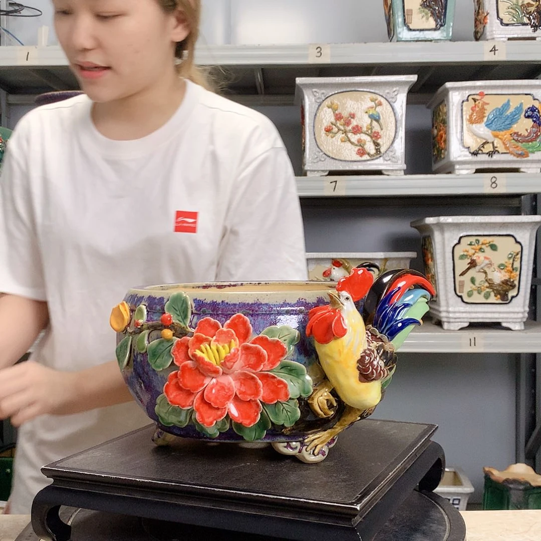 小*怪实物拍摄湾盆石湾盆