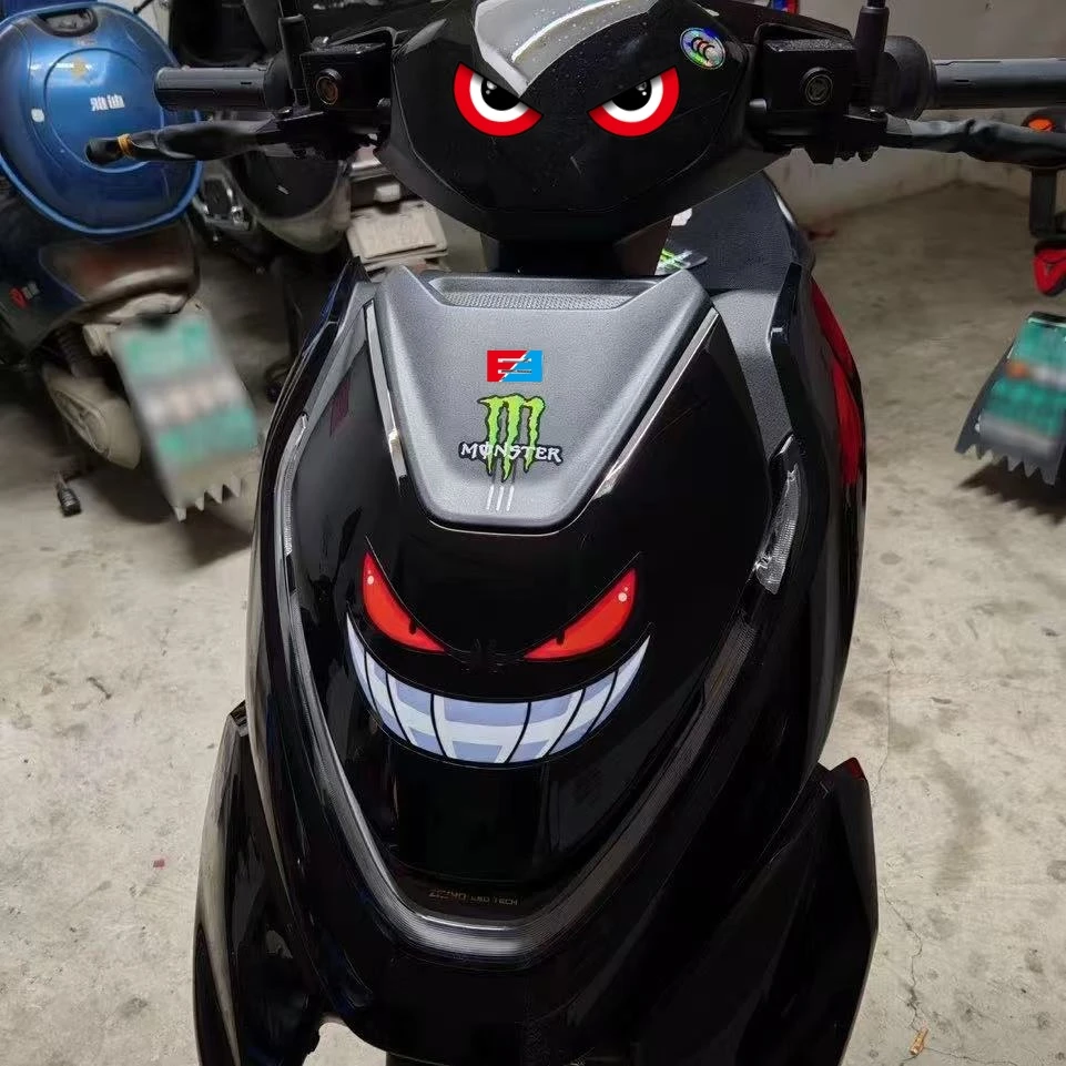 恶魔眼睛适用极核AE4/AE2/AE4i/AE5i/AE6车头装饰贴纸毒液拉花贴