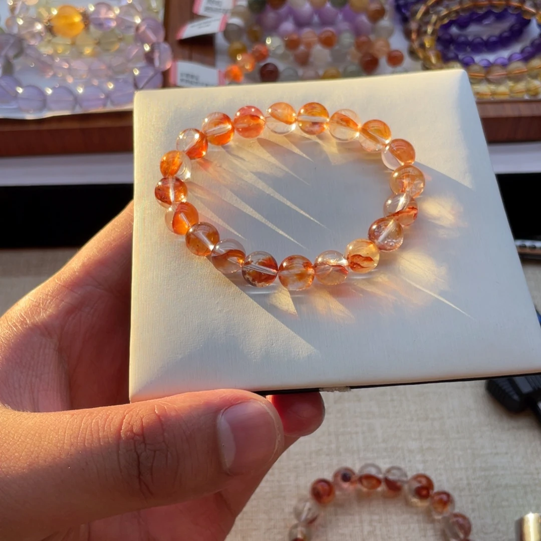 未镶嵌手串水晶锦鲤浇花手串