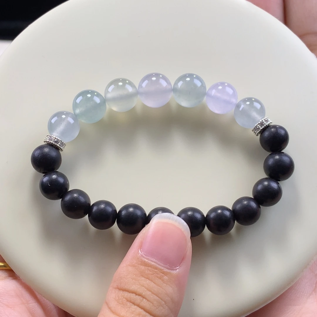 翡翠未镶嵌手串卡9-10高冰串