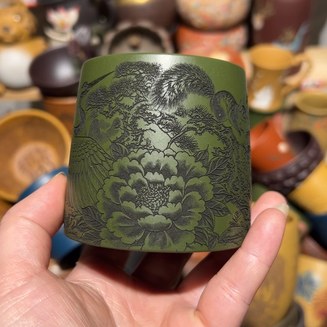 紫砂茶杯宜兴紫砂主人杯