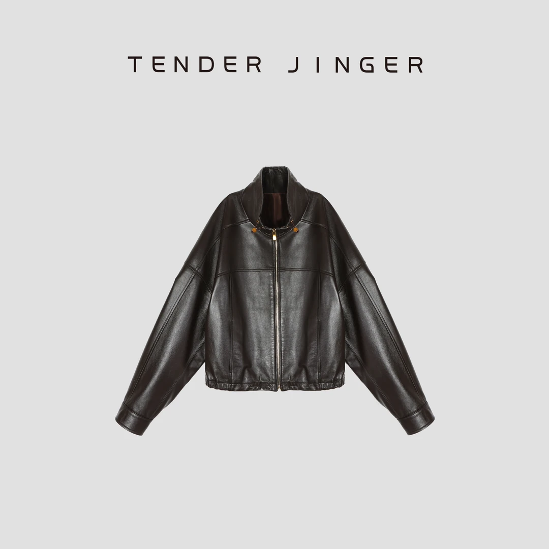 【X有吾WU·D武学凯】经典羊皮革夹克外套T54MDD50001