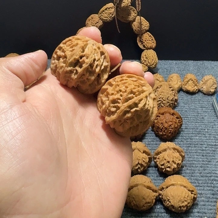 把件文玩核桃苹果园全品43尺